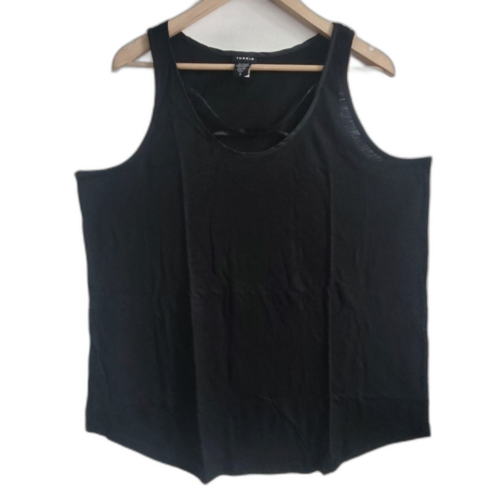 Torrid Black Womens Black Tank Top Plus size 2